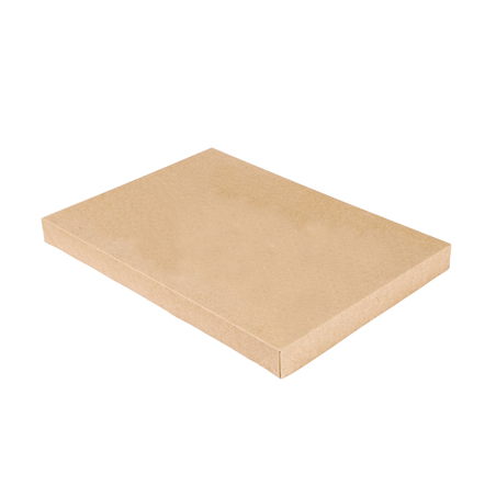 Image COUVERCLES POUR BOÎTES 253.13  300 G/M2 26,2x15,5x3 CM NATUREL KRAFT (100 UNITÉ) #1
