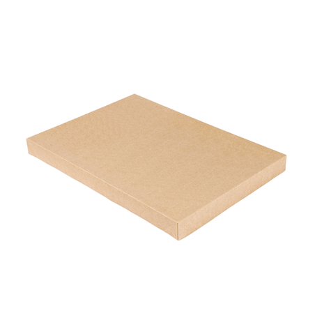 Image COUVERCLES POUR BOÎTES 253.15  300 G/M2 36,4x25,5x3 CM NATUREL KRAFT (100 UNITÉ) #1