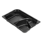 COFFRETS POUR REPAS 3 COMPART. 22,7x14,7x3,5 CM NOIR PP (200 UNITÉ) Image COFFRETS POUR REPAS 3 COMPART. 22,7x14,7x3,5 CM NOIR PP (200 UNITÉ) #4