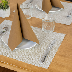 Image SETS DE TABLE 'MIAMI' 48 G/M2 31x43 CM CARAMEL CELLULOSE (2000 UNITÉ) #3