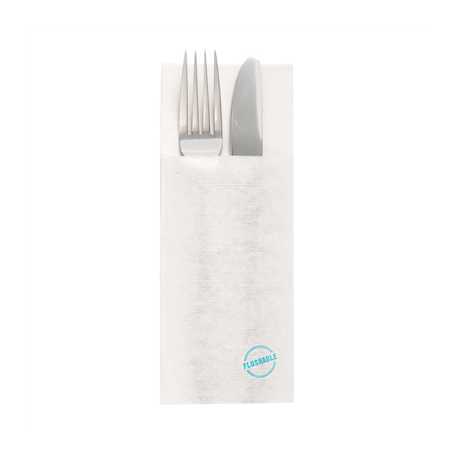 Image SERVIETTES "CANGURITO" FLUSHABLES  50 G/M2 33x40 CM BLANC AIRLAID (700 UNITÉ) #1