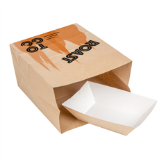Image SACS SOS SANS ANSES POUR 1 POULET  70 G/M2 22+14x30 CM NATUREL PARCH.INGRAISSABLE (500 UNITÉ) #4