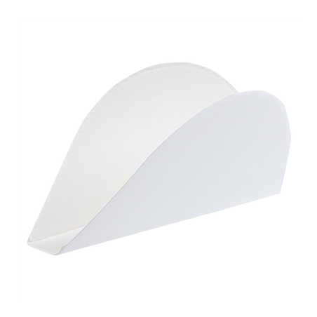 Image RÉCIPIENTS POUR TACOS 'THEPACK' 220 G/M2 15x2x7 CM BLANC CARTON ONDULÉ NANO-MICRO (1200 UNITÉ) #1