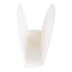 Image RÉCIPIENTS POUR TACOS 'THEPACK' 220 G/M2 15x2x7 CM BLANC CARTON ONDULÉ NANO-MICRO (1200 UNITÉ) #3