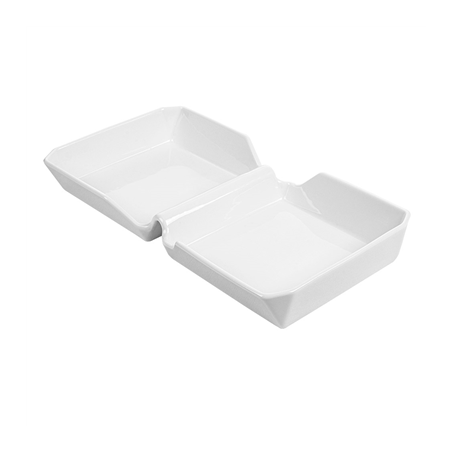 Image BURGER BOX  26x13,7x3,4 CM BLANC PORCELAINE (6 UNITÉ) #1