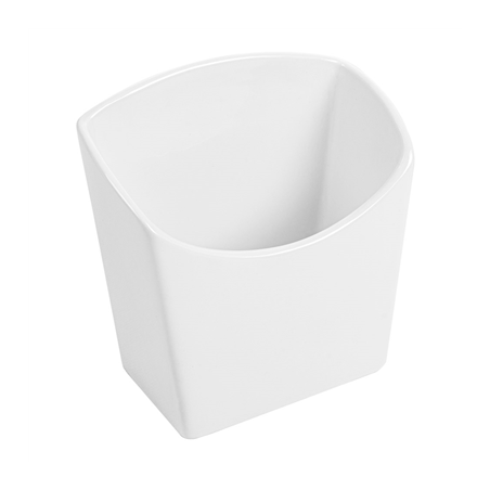 Image BOÎTES À FRITES S  12,4x6,5x12,7 CM BLANC PORCELAINE (6 UNITÉ) #1
