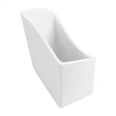 Image BOÎTES À FRITES S  12,4x6,5x12,7 CM BLANC PORCELAINE (6 UNITÉ) #4