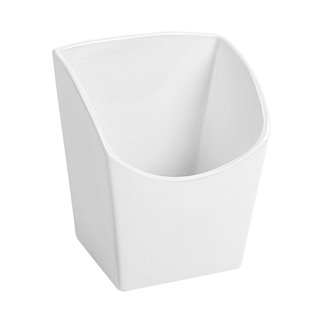 Image BOÎTES À FRITES L  13,3x9,4x14,6 CM BLANC PORCELAINE (6 UNITÉ) #1