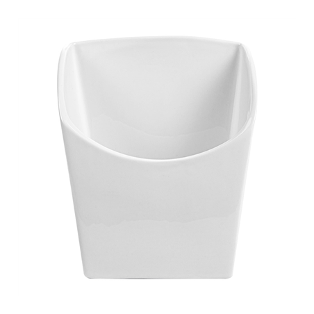 BOÎTES À FRITES L  13,3x9,4x14,6 CM BLANC PORCELAINE (6 UNITÉ)