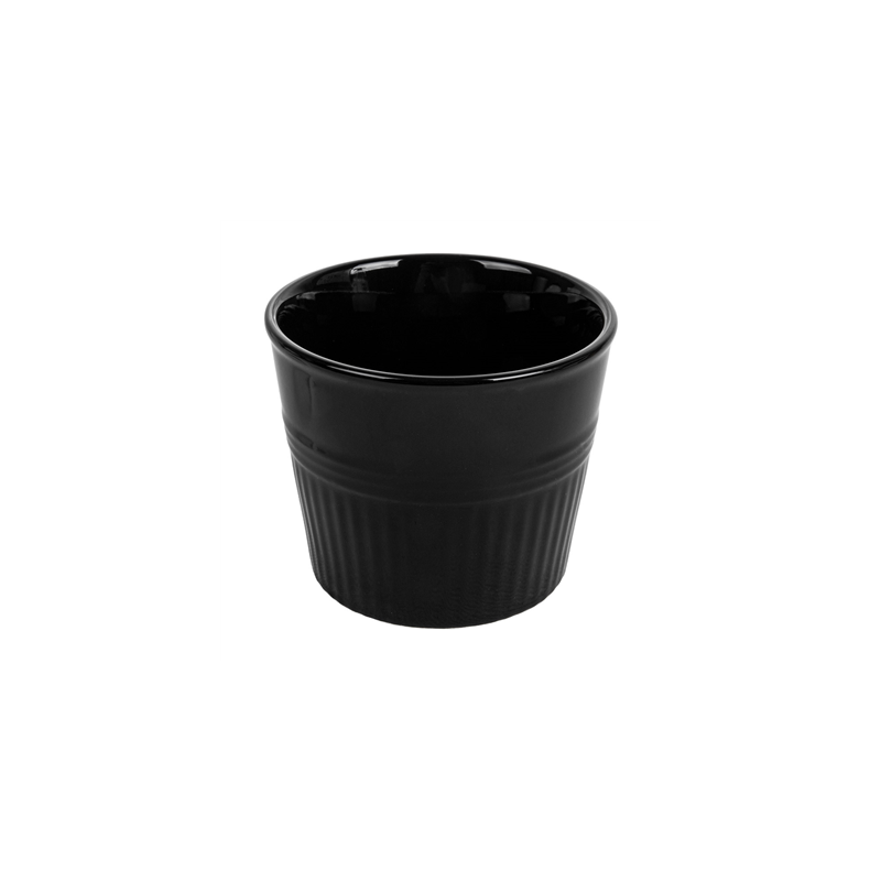 GOBELETS POUR FRITURES  Ø10,3x9 CM NOIR PORCELAINE (6 UNITÉ)
