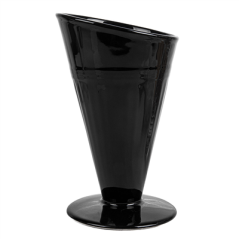 GOBELETS POUR FRITURES Ø11,8x19,8 CM NOIR PORCELAINE (6 UNITÉ)