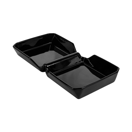 Image BURGER BOX  26x13,7x3,4 CM NOIR PORCELAINE (6 UNITÉ) #1