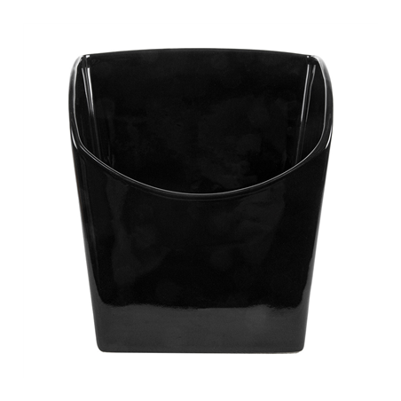 BOÎTES À FRITES L  13,3x9,4x14,6 CM NOIR PORCELAINE (6 UNITÉ)