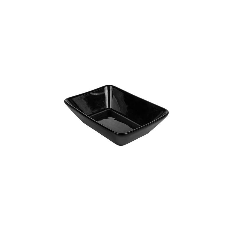 PANIERS À FRIRE S  13,5x9,4x3,2 CM NOIR PORCELAINE (6 UNITÉ)