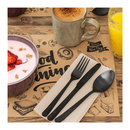 FOURCHETTES 'OSLO'  20,9 CM NOIR ACIER (12 UNITÉ)