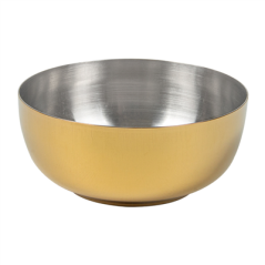 Image BOL 'ARTINOX' 135 ML Ø 7,5x2,6 CM DORE INOX (6 UNITÉ) #1