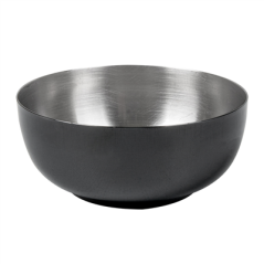 Image BOL 'ARTINOX' 135 ML Ø 7,5x2,6 CM NOIR INOX (6 UNITÉ) #1