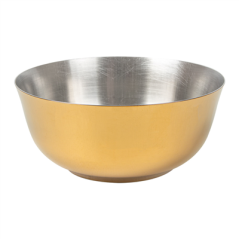 Image BOL 'ARTINOX' 284 ML Ø 10,5x4,8 CM DORE INOX (6 UNITÉ) #1