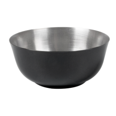 Image BOL 'ARTINOX' 284 ML Ø 10,5x4,8 CM NOIR INOX (6 UNITÉ) #1