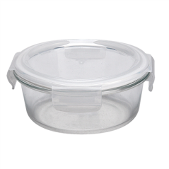 Image RÉCIPIENTS RONDS AVEC COUVERCLE 'WAKI GLASS' 620 ML Ø 15x6/7 CM TRANSPARENT VERRE (6 UNITÉ) #1