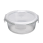 Image RÉCIPIENTS RONDS AVEC COUVERCLE 'WAKI GLASS' 950 ML Ø 17,2x6,6/7,5 CM TRANSPARENT VERRE (6 UNITÉ) #1