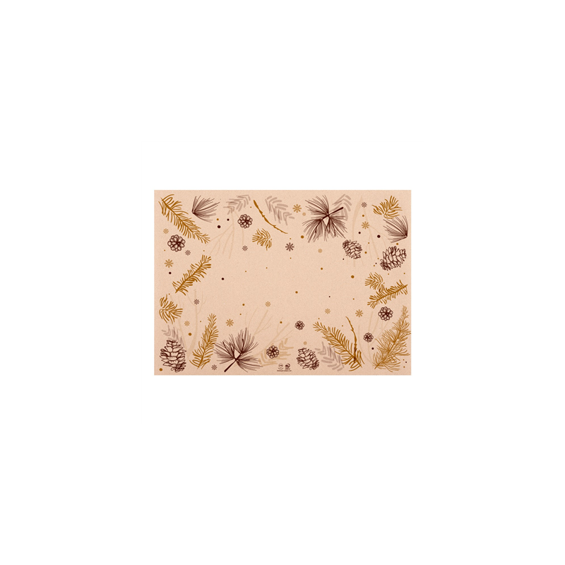 SETS DE TABLE ECOLOGIQUE 'WINTER' 48 G/M2 31x43 CM NATUREL PAPIER RECYCLÉ (2000 UNITÉ) SETS DE TABLE ECOLOGIQUE 'WINTER' 48 G/M2 31x43 CM NATUREL PAPIER RECYCLÉ (2000 UNITÉ)