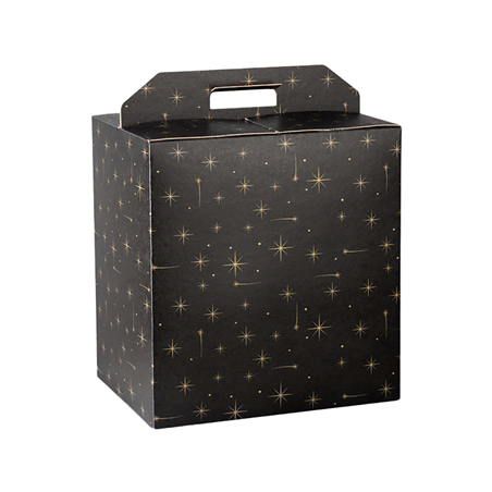 Image BOÎTES BOUTEILLES/AUTRES 'CONSTELLATION'  28x20x35 CM NOIR CARTON (50 UNITÉ) #1