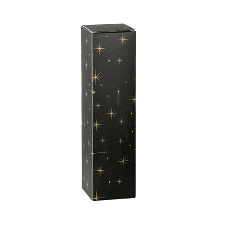 Image COFFRETS 1 BOUTEILLE 'CONSTELLATION'  34x9x9 CM NOIR CARTON (50 UNITÉ) #1