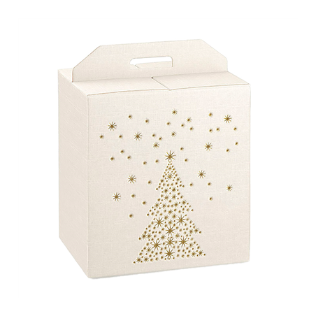 Image BOÎTES BOUTEILLES/AUTRES 'GOLDEN TREE'  33x25x35 CM BLANC CARTON (30 UNITÉ) #1