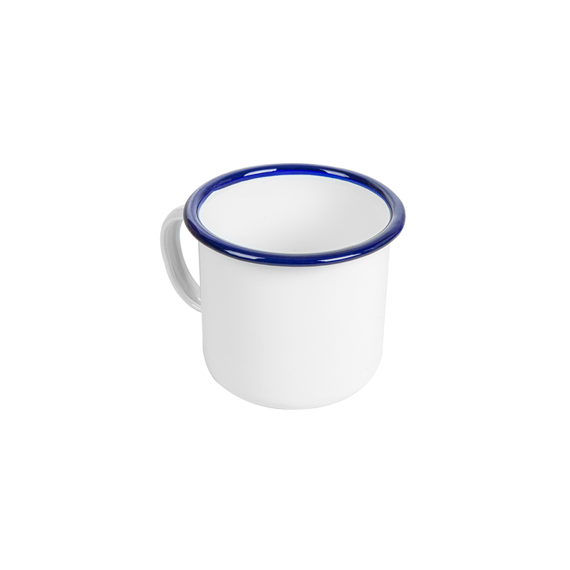 TASSES 'ENAMELWARE' 350 ML Ø 8x8 CM BLANC ACIER ÉMAILLÉ (6 UNITÉ)