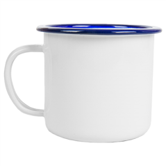 TASSES 'ENAMELWARE' 350 ML Ø 8x8 CM BLANC ACIER ÉMAILLÉ (6 UNITÉ)