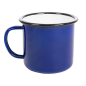 Image TASSES 'ENAMELWARE' 350 ML Ø 8x8 CM BLEU ACIER ÉMAILLÉ (6 UNITÉ) #2