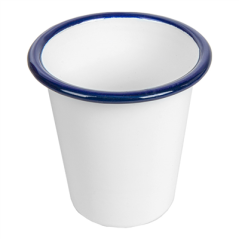 Image GOBELETS 'ENAMELWARE' 310 ML Ø 9x9,6 CM BLANC ACIER ÉMAILLÉ (6 UNITÉ) #1