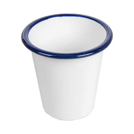 Image GOBELETS 'ENAMELWARE' 310 ML Ø 9x9,6 CM BLANC ACIER ÉMAILLÉ (6 UNITÉ) #1