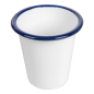 Image GOBELETS 'ENAMELWARE' 310 ML Ø 9x9,6 CM BLANC ACIER ÉMAILLÉ (6 UNITÉ) #1
