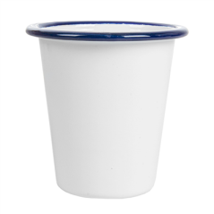GOBELETS 'ENAMELWARE' 310 ML Ø 9x9,6 CM BLANC ACIER ÉMAILLÉ (6 UNITÉ)