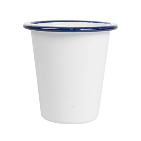 GOBELETS 'ENAMELWARE' 310 ML Ø 9x9,6 CM BLANC ACIER ÉMAILLÉ (6 UNITÉ)