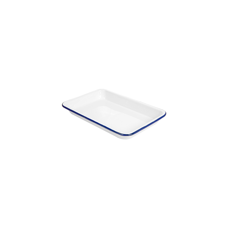 PLATEAUX RECTANGULAIRES 'ENAMELWARE' 23x15x2,5 CM BLANC ACIER ÉMAILLÉ (6 UNITÉ) PLATEAUX RECTANGULAIRES 'ENAMELWARE' 23x15x2,5 CM BLANC ACIER ÉMAILLÉ (6 UNITÉ)