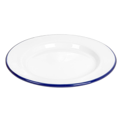 Image ASSIETTES PLATES 'ENAMELWARE'  Ø 25,5x2 CM BLANC ACIER ÉMAILLÉ (6 UNITÉ) #3