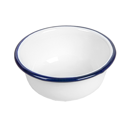 Image BOLS 'ENAMELWARE' 300 ML Ø 11,5x5 CM BLANC ACIER ÉMAILLÉ (6 UNITÉ) #1