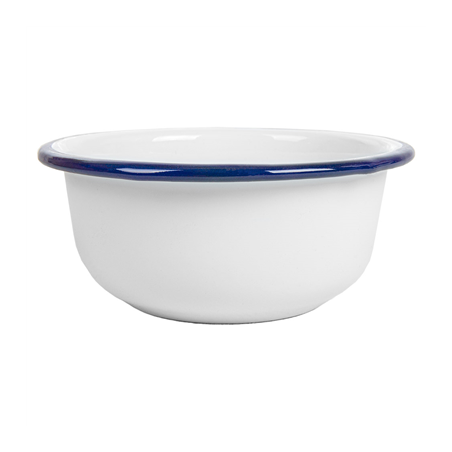 BOLS 'ENAMELWARE' 300 ML Ø 11,5x5 CM BLANC ACIER ÉMAILLÉ (6 UNITÉ)