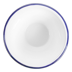 Image BOLS 'ENAMELWARE' 470 ML Ø 14x7 CM BLANC ACIER ÉMAILLÉ (6 UNITÉ) #3