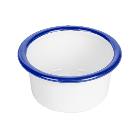 Image RAMEQUINS 'ENAMELWARE' 90 ML Ø 8x3,2 CM BLANC ACIER ÉMAILLÉ (12 UNITÉ) #1