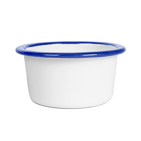 Image RAMEQUINS 'ENAMELWARE' 120 ML Ø 9x3,5 CM BLANC ACIER ÉMAILLÉ (12 UNITÉ) #1