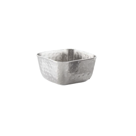 Image RAMEQUINS CARRÉS 'ARTINOX' 75 ML 5x5x3,2 CM ARGENTE INOX (12 UNITÉ) #1