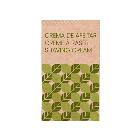 Image SACHETS CRÈME À RASER 'NATURAL' 5 ML 8x4,5 CM NATUREL KRAFT (2000 UNITÉ) #1