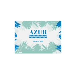 Image VANITY SET EN SACHET BLANC 'AZUR'  6x10,5 CM (250 UNITÉ) #1
