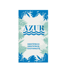 Image SACHETS DENTIFRICE 'AZUR' 3 ML 8x4,5 CM BLANC CELLULOSE (500 UNITÉ) #1