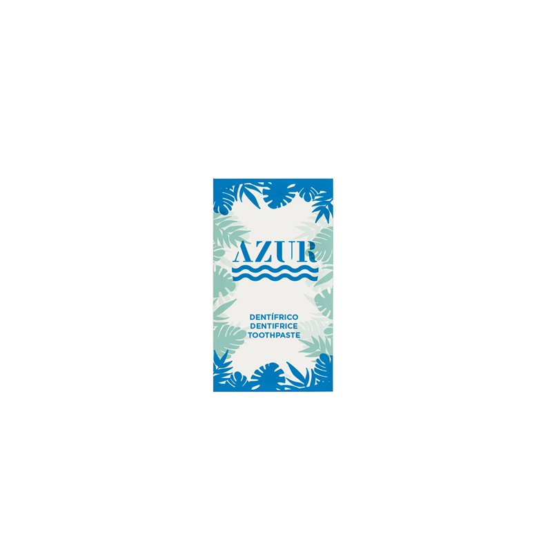 SACHETS DENTIFRICE 'AZUR' 3 ML 8x4,5 CM BLANC CELLULOSE (500 UNITÉ)