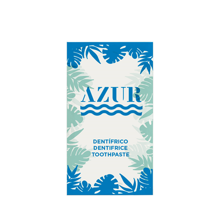 Image SACHETS DENTIFRICE 'AZUR' 3 ML 8x4,5 CM BLANC CELLULOSE (500 UNITÉ) #1
